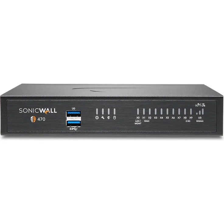 SonicWall TZ470 - High Availability - Sicherheitsgerät - GigE, 2,5 GigE - Desktop (02-SSC-6385)