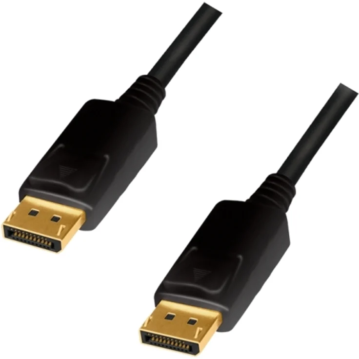 LogiLink DisplayPort-Kabel Stecker an Stecker 4K-60 Hz CCS schwarz 5 m – Bild 1