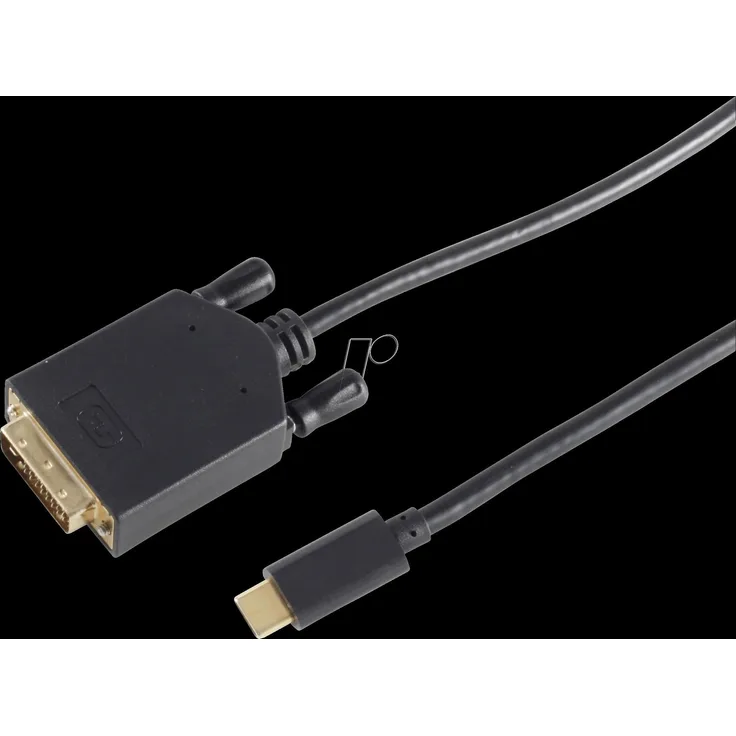 SHIVERPEAKS SHVP BS1058185 - DVI-D Stecker 24+1 > USB Typ C Stecker, 1,8m (BS10-58185)