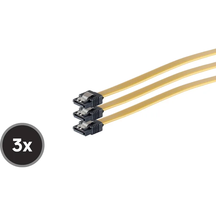 SCO 78246-0.5-Y3 - Seriell-ATA Kabel 50cm gerade Metallfeder - Kabel - Digital-Daten (78246-0.5Y-3)