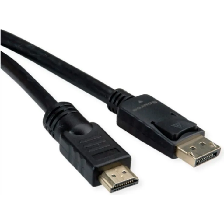 ROLINE DisplayPort Kabel DP - UHDTV, ST-ST, schwarz, 7,5 m (11.04.5776)