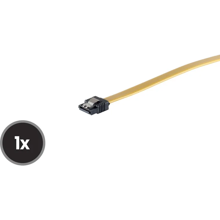SCO 78246-0.5Y - Seriell-ATA Kabel 50cm gerade Metallfeder - Kabel - Digital-Daten (78246-0.5Y)