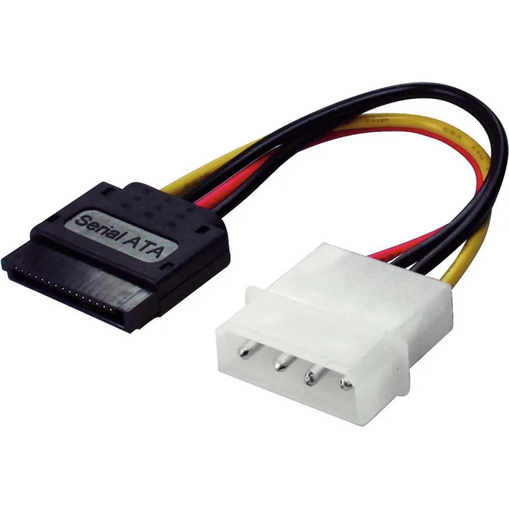 shiverpeaks -BASIC-S-SATA-Stromversorgungsadapter, Stecker 13,30cm (5,25'') - SATA, 0,15m (BS78236-HQ)