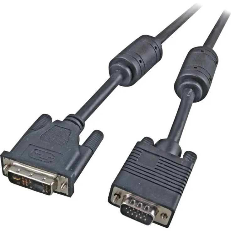DVI-VGA Monitorkabel DVI12+5-HDSUB15 Stecker, 5m (K5436.5V2)