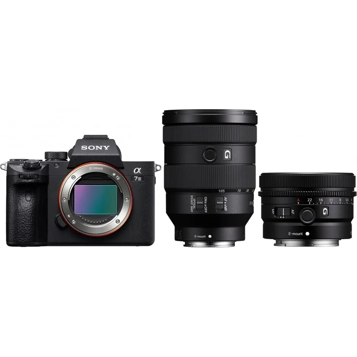 Sony Alpha 7 III Vollformat-Systemkamera + SEL FE 24-105mm f4,0 G OSS + SEL 40mm f2,5 G – Bild 1