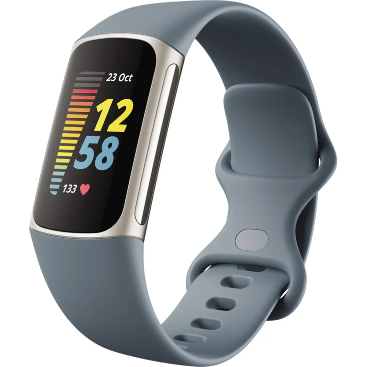 Fitbit Charge 5 Fitness-Tracker GPS, Unisex, Aluminiumgehäuse, Silikonarmband, Steel Blue/Platinum – Bild 13