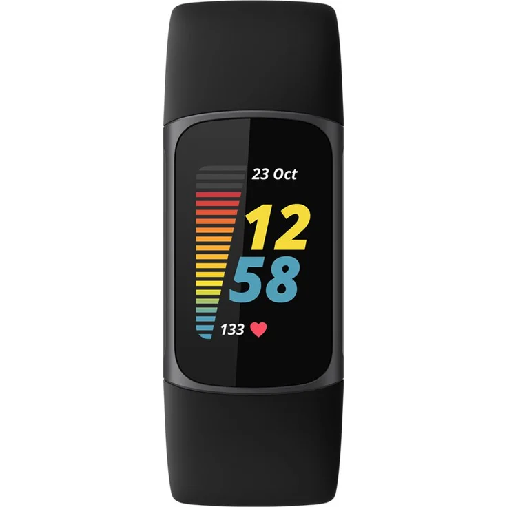 Fitbit Charge 5 Fitness-Tracker GPS, Unisex, Einheitsgröße, Aluminiumgehäuse, Black/Graphite – Bild 2