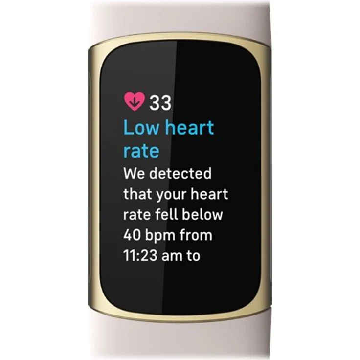 Fitbit Charge 5 Fitness-Tracker GPS, Unisex, Aluminiumgehäuse, Silikonarmband, Lunar White/Soft Gold – Bild 5
