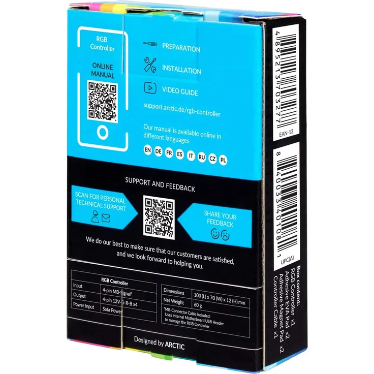 Arctic RGB-Controller - schwarz – Bild 3