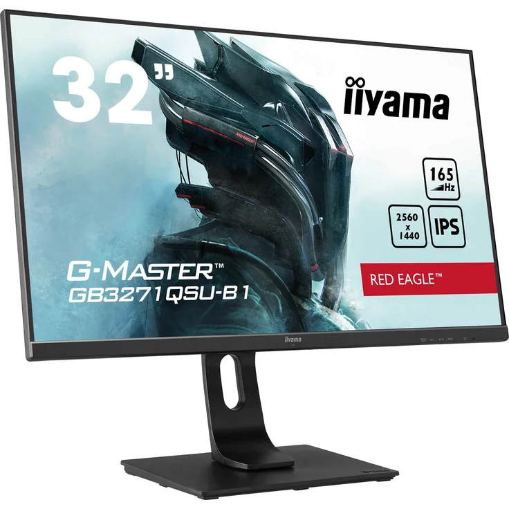 iiyama G-Master GB3271QSU-B1 Red Eagle - 31,5 Zoll, Wide Quad HD (2560 x 1440), IPS-Panel, 165Hz, 1ms, 400cd/m² (GB3271QSU-B1) – Bild 6
