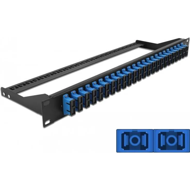 Delock 19 LWL Patchpanel 24 Port SC Duplex blau (43392)
