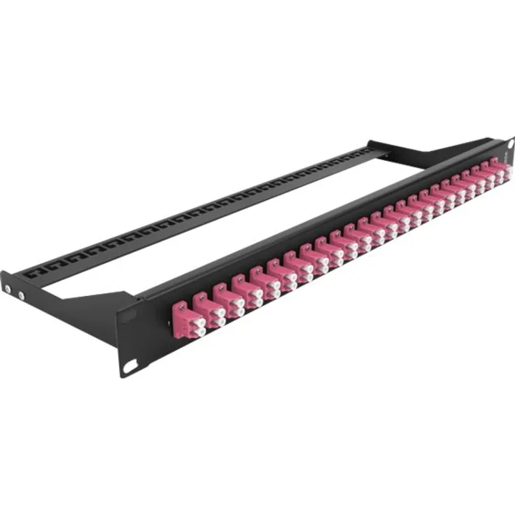 Delock 19 LWL Patchpanel 24 Port LC Duplex violett (43390)