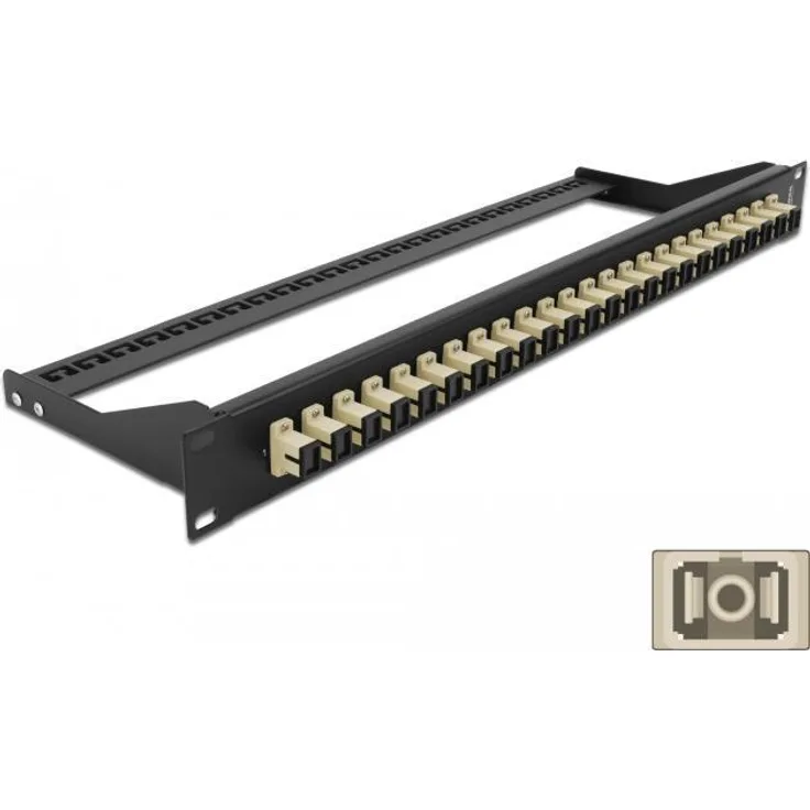 Delock 19 LWL Patchpanel 24 Port SC Simplex beige (43382)