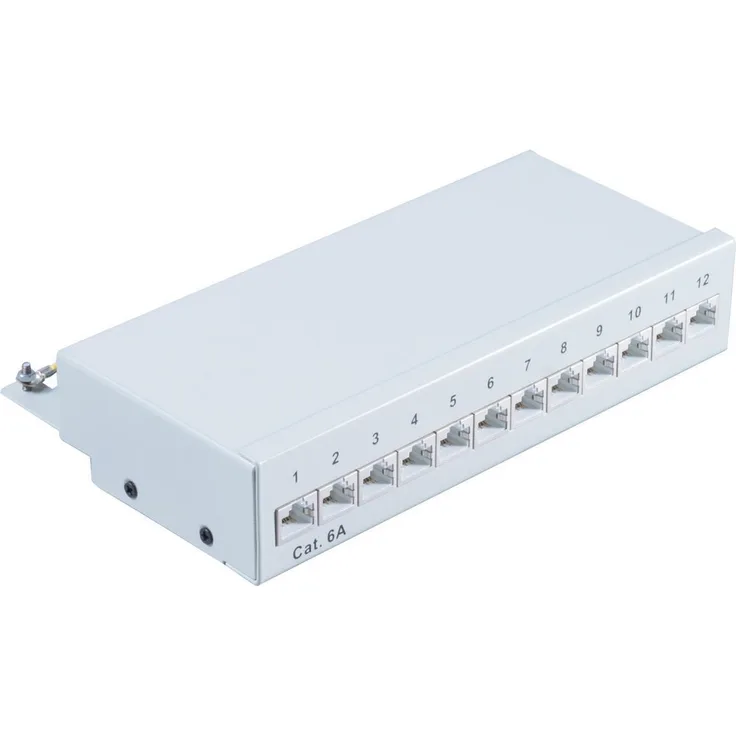 SHVP BS75077 - Patchpanel 12-Port Cat.6a 1 HE - Patch-Panel (BS75077)