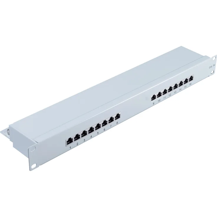 shiverpeaks -BASIC-S-cat 5e 48,30cm (19'')-Patchpanel, 16 Port (BS75061)
