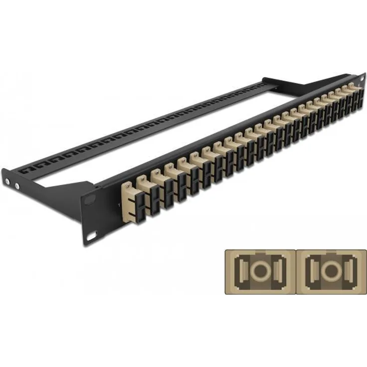 Delock 19 LWL Patchpanel 24 Port SC Duplex beige (43394)