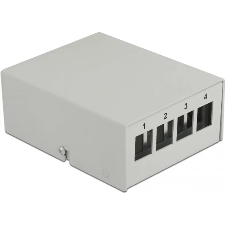 Delock Keystone Patchpanel 4 Port grau (43407)