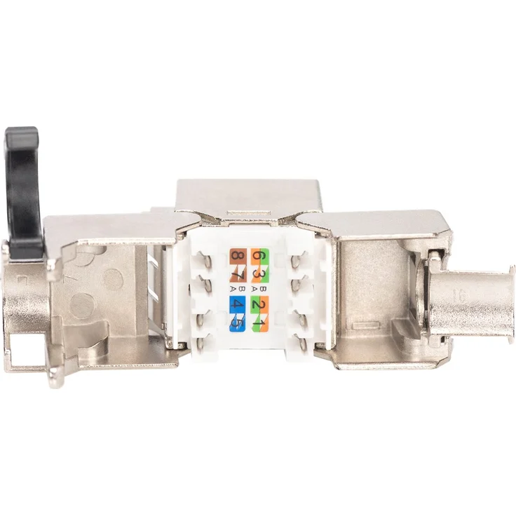 Digitus Keystone-Modul Cat. 8.1, silber-weiß, geschirmt, 24 Stück - Preisvergleich – Bild 4