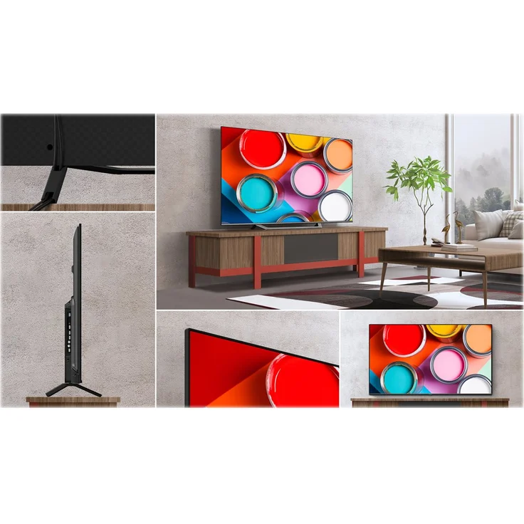 Hisense 65A7GQ 164 cm (65 Zoll) QLED Smart TV (Ultra HD, HDR, Direct LED) HD-Triple-Tuner (Sat, Antenne, Kabel) Modelljahr 2021 Energieklasse G (DE-Modell) – Bild 3