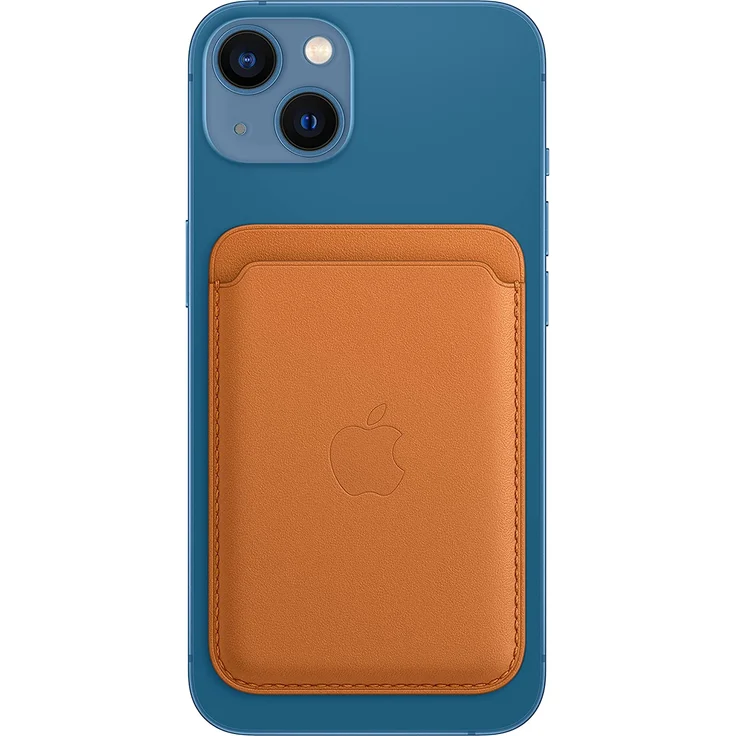 Apple MM0Q3ZM/A Leder Wallet mit MagSafe, geeignet für Apple iPhone 12/13/14, Kartenhalter, Goldbraun – Bild 3