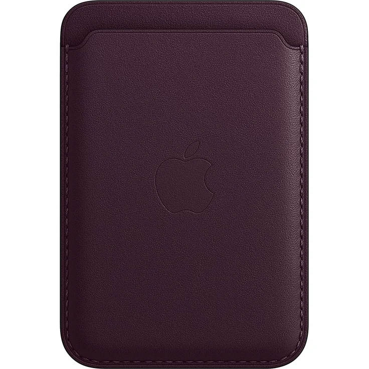 Apple MM0T3ZM/A Leder Wallet mit MagSafe, geeignet für Apple iPhone 12/13/14, Kartenhalter, Dunkelkirsch – Bild 1