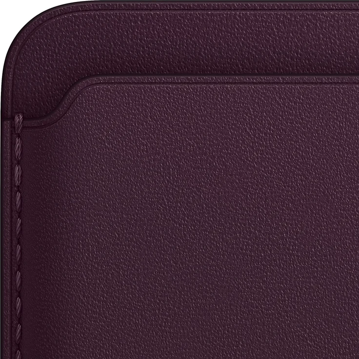 Apple MM0T3ZM/A Leder Wallet mit MagSafe, geeignet für Apple iPhone 12/13/14, Kartenhalter, Dunkelkirsch – Bild 2