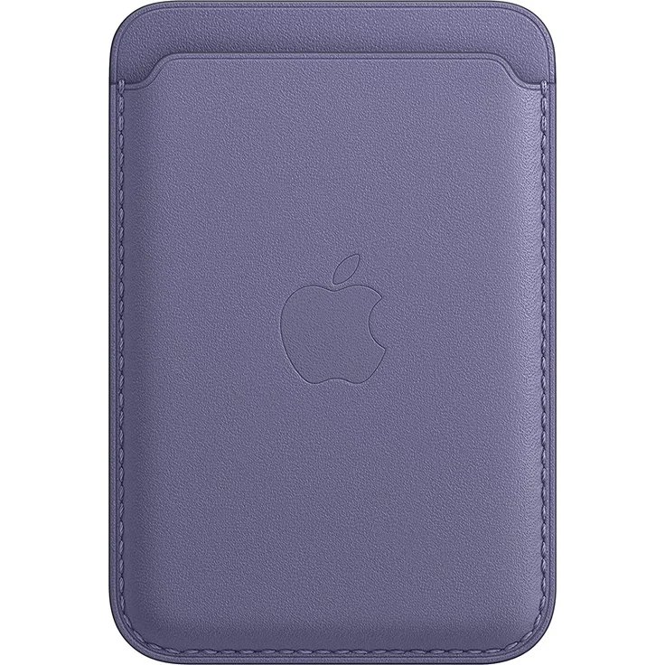 Apple MM0W3ZM/A Leder Wallet mit MagSafe, geeignet für Apple iPhone 12/13/14, Kartenhalter, Wisteria – Bild 1