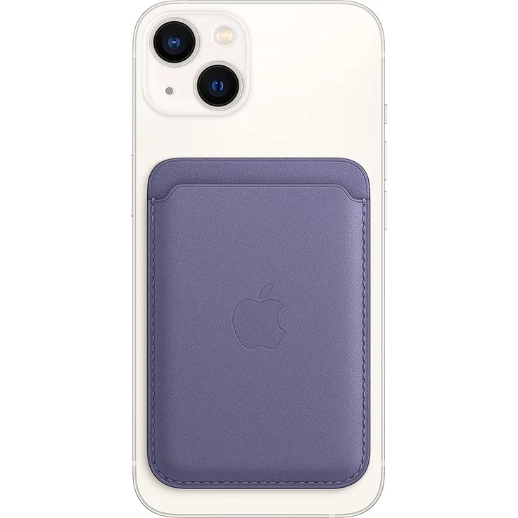 Apple MM0W3ZM/A Leder Wallet mit MagSafe, geeignet für Apple iPhone 12/13/14, Kartenhalter, Wisteria – Bild 3
