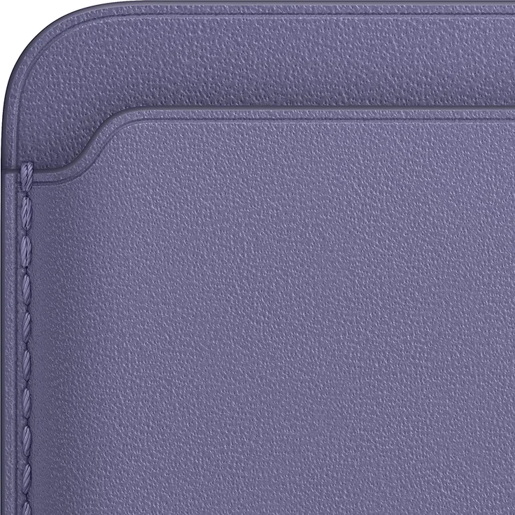 Apple MM0W3ZM/A Leder Wallet mit MagSafe, geeignet für Apple iPhone 12/13/14, Kartenhalter, Wisteria – Bild 2
