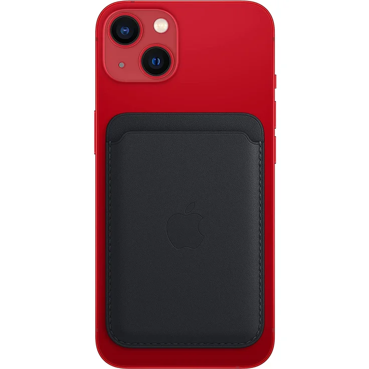 Apple MM0Y3ZM/A Leder Wallet mit MagSafe, geeignet für Apple iPhone 12/13/14, Kartenhalter, Mitternacht – Bild 3
