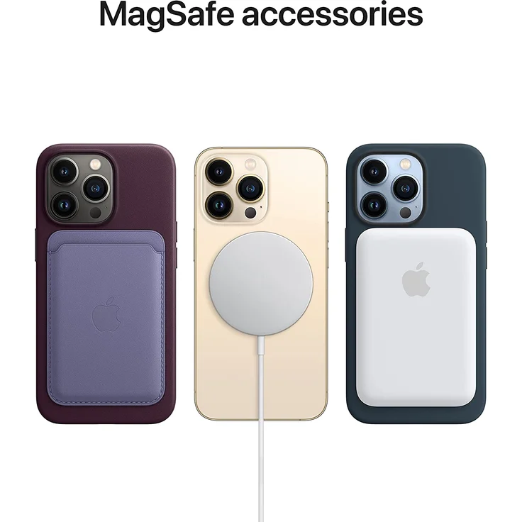 Apple MM1R3ZM/A Leder Case mit MagSafe, geeignet für Apple iPhone 13 Pro Max, Mitternacht – Bild 4