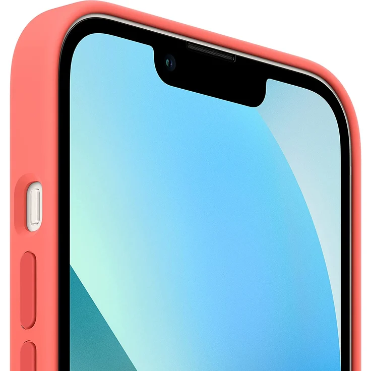 Apple MM1V3ZM/A Silikon Case mit MagSafe, geeignet für Apple iPhone 13 mini, Pink Pomelo – Bild 2