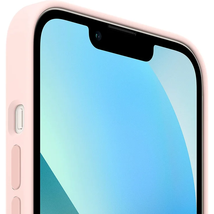 Apple MM283ZM/A Silikon Case mit MagSafe, geeignet für Apple iPhone 13, Kalkrosa – Bild 2