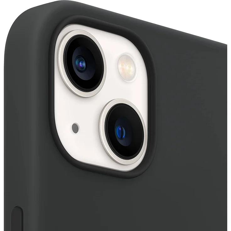 Apple MM2A3ZM/A Silikon Case mit MagSafe, geeignet für Apple iPhone 13, Mitternacht – Bild 3