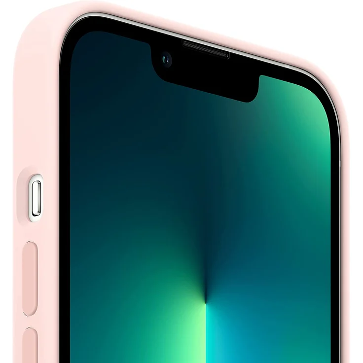 Apple MM2H3ZM/A Silikon Case mit MagSafe, geeignet für Apple iPhone 13 Pro, Kalkrosa – Bild 2