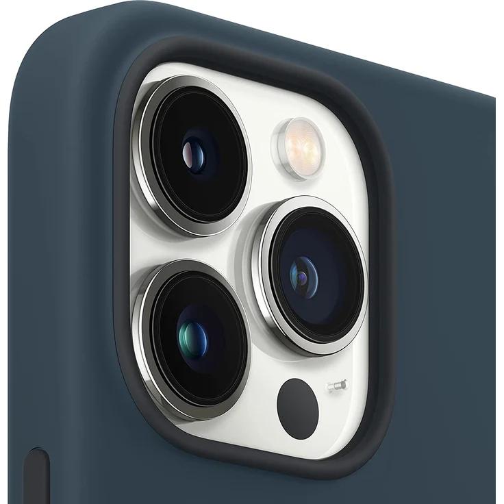 Apple MM2J3ZM/A Silikon Case mit MagSafe, geeignet für Apple iPhone 13 Pro, Abyssblau – Bild 3