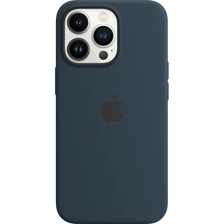 Apple MM2J3ZM/A Silikon Case mit MagSafe, geeignet für Apple iPhone 13 Pro, Abyssblau – Bild 1