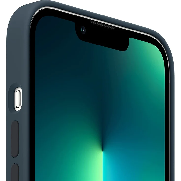 Apple MM2J3ZM/A Silikon Case mit MagSafe, geeignet für Apple iPhone 13 Pro, Abyssblau – Bild 2