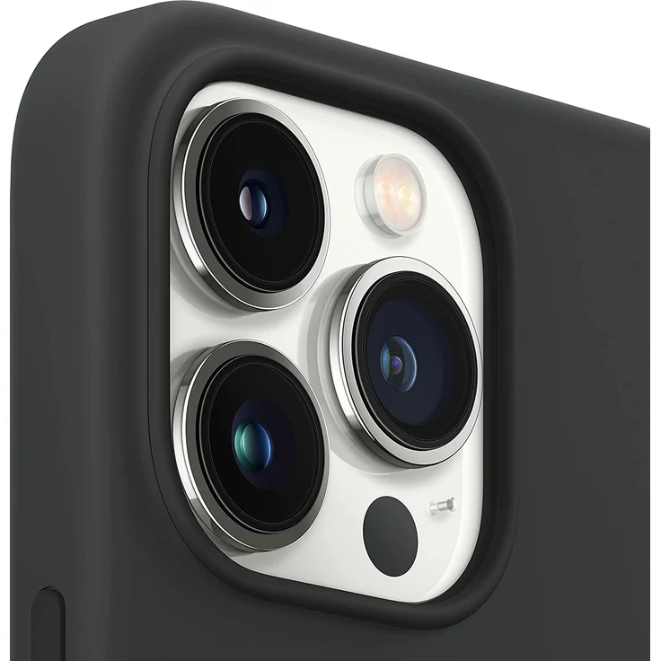 Apple MM2K3ZM/A Silikon Case mit MagSafe, geeignet für Apple iPhone 13 Pro, Mitternacht – Bild 3