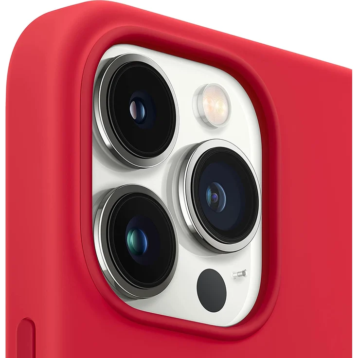 Apple MM2L3ZM/A Silikon Case mit MagSafe, geeignet für Apple iPhone 13 Pro, (PRODUCT)RED – Bild 3