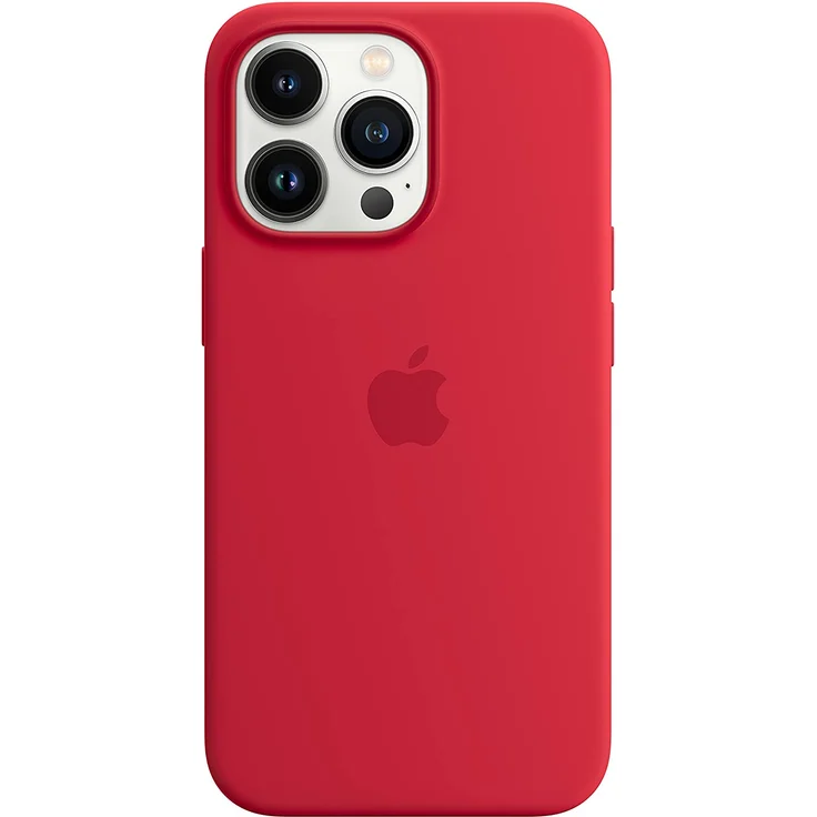 Apple MM2L3ZM/A Silikon Case mit MagSafe, geeignet für Apple iPhone 13 Pro, (PRODUCT)RED – Bild 1