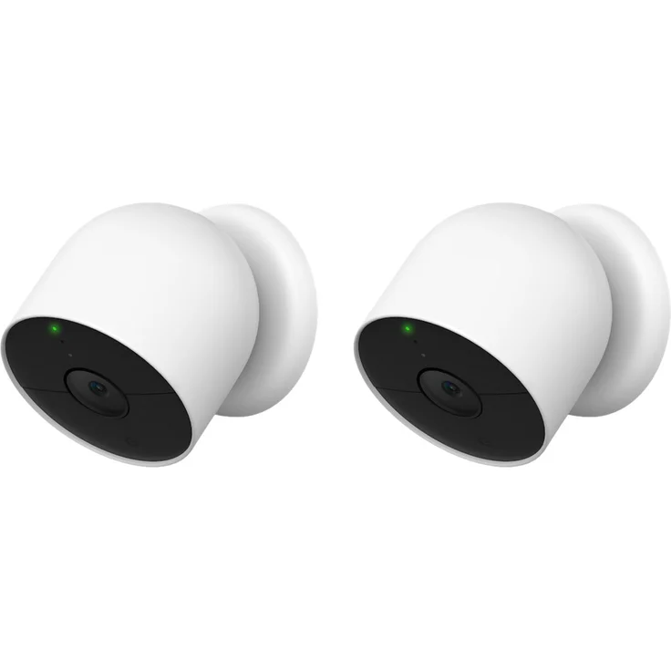 Google Nest Cam Doppelpack - Outdoor oder Indoor mit Akku – Bild 1