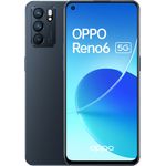 Oppo Reno6 5G Smartphone 16,26cm AMOLED-Display, 128GB interner Speicher, 8GB RAM, Dual-SIM, Android, Black