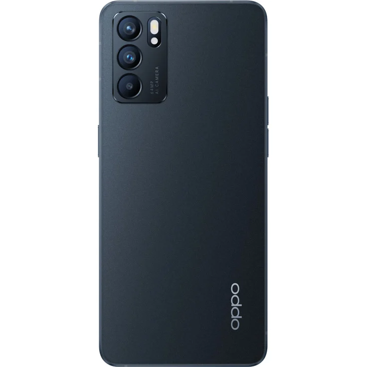 Oppo Reno6 5G Smartphone 16,26cm AMOLED-Display, 128GB interner Speicher, 8GB RAM, Dual-SIM, Android, Black – Bild 3