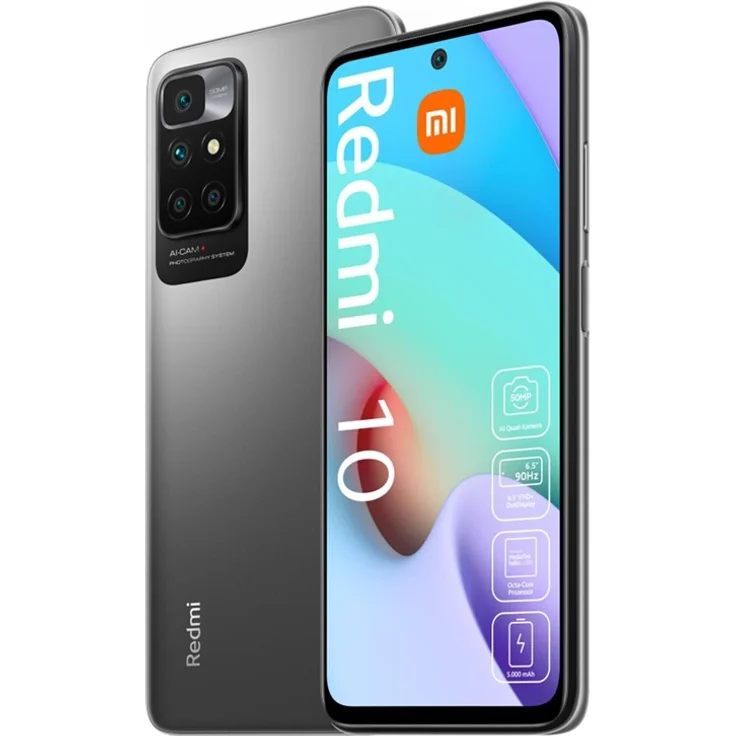 Xiaomi Redmi 10 Smartphone Farbdisplay, 64GB interner Speicher, 4GB RAM, Dual-SIM, Android 11, Carbon Gray – Bild 12