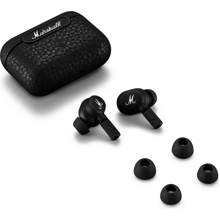 Marshall Motif ANC True Wireless In-Ear-Kopfhörer mit Active Noise Cancelling, Wasserfest, Schwarz – Bild 4