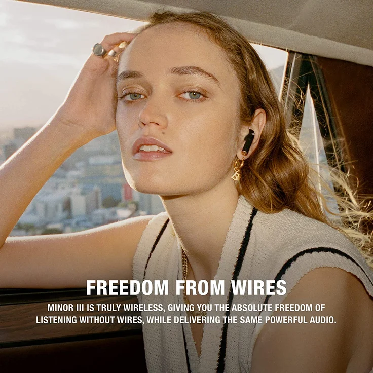 Marshall Minor III True Wireless In-Ear-Kopfhörer mit integriertem Mikrofon, Spritzwassergeschützt, Schwarz – Bild 3