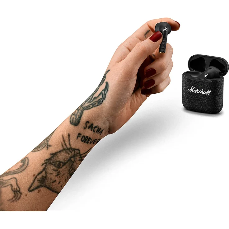 Marshall Minor III True Wireless In-Ear-Kopfhörer mit integriertem Mikrofon, Spritzwassergeschützt, Schwarz – Bild 7