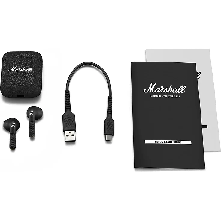 Marshall Minor III True Wireless In-Ear-Kopfhörer mit integriertem Mikrofon, Spritzwassergeschützt, Schwarz – Bild 9