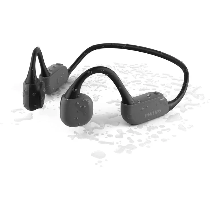 TAA6606BK-00 On-Ear-Kopfhörer mit Nackeband, Bone Conduction, Wasserdicht, Geeignet für Sport, Schwarz – Bild 2